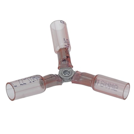 Molex Wire Terminal, 18 AWG, 600 V, NiAc Insulated, Red, Crimp Termination Only 191640011